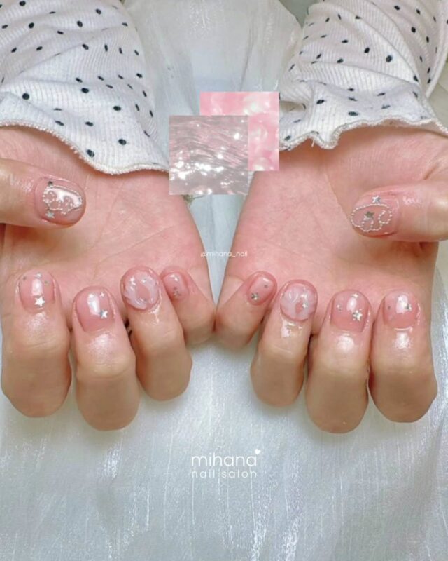 ♡ ⋆ ˚｡⋆୨୧˚

⋆自爪90分コース

Nails by minh.

#MIHANAネイルサロン 
@mihana_nail 

埼玉県川口市並木4-1-5 木村ビル1F 
（西川口駅 徒歩5分）

🕒 OPEN 11:00 / LAST 20:00 

🗓️ ご予約/空席確認
・プロフィールの「予約する」ボタンから24時間ご予約いただけます！

📩相談・お問い合わせ
DM・LINEで受け付けています！

◎長さだし
◎持ち込み
◎フィルイン無料
◎パラジェル取り扱い
◎デザイン提案
◎マグネット
◎オフィスネイル

#西川口ネイル #韓国ネイル 
#ネイル #ネイルアート